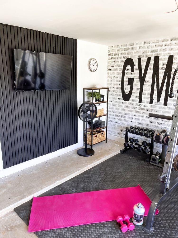 Industrial Chic Garage Gym Setup