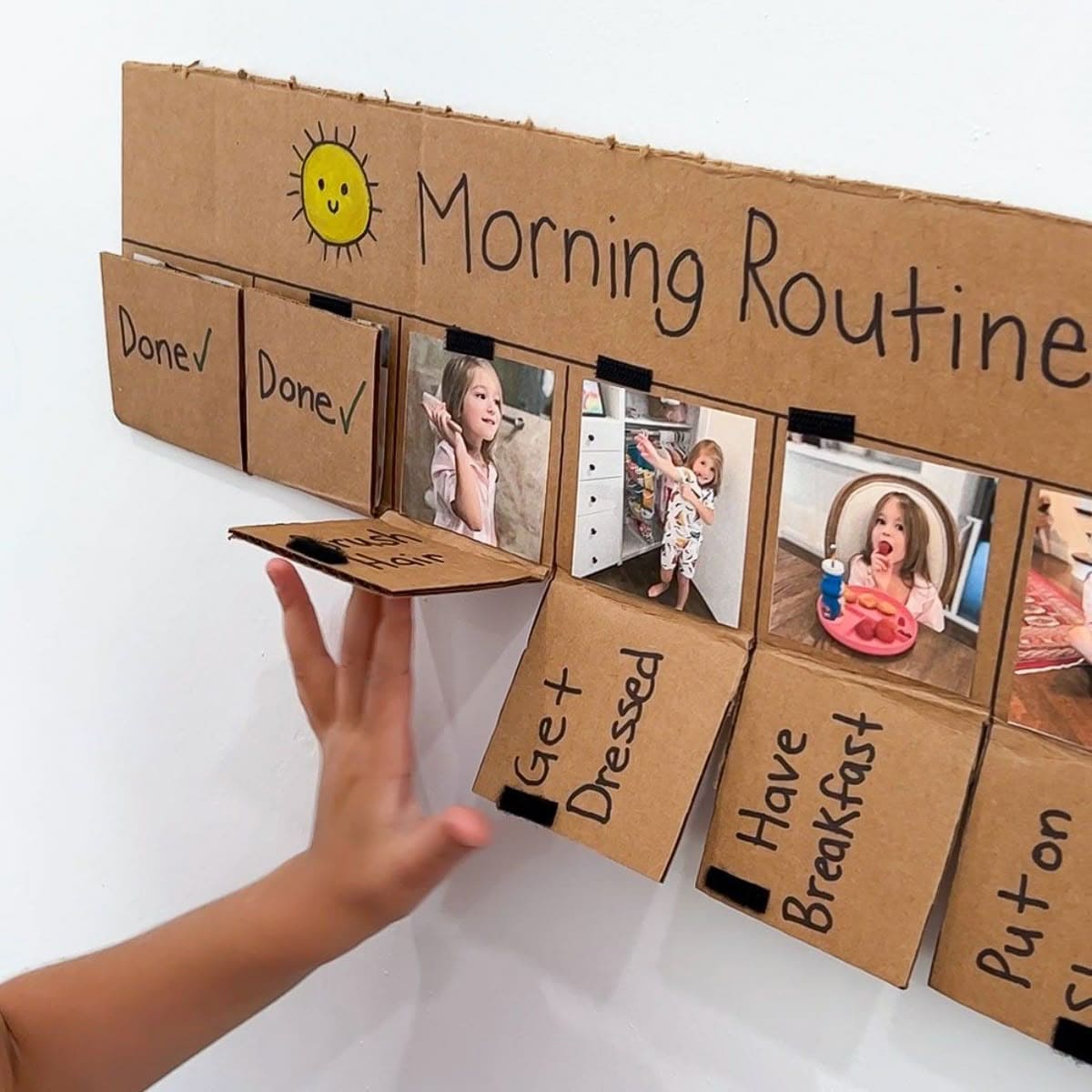 Interactive Photo Flip Routine Chart