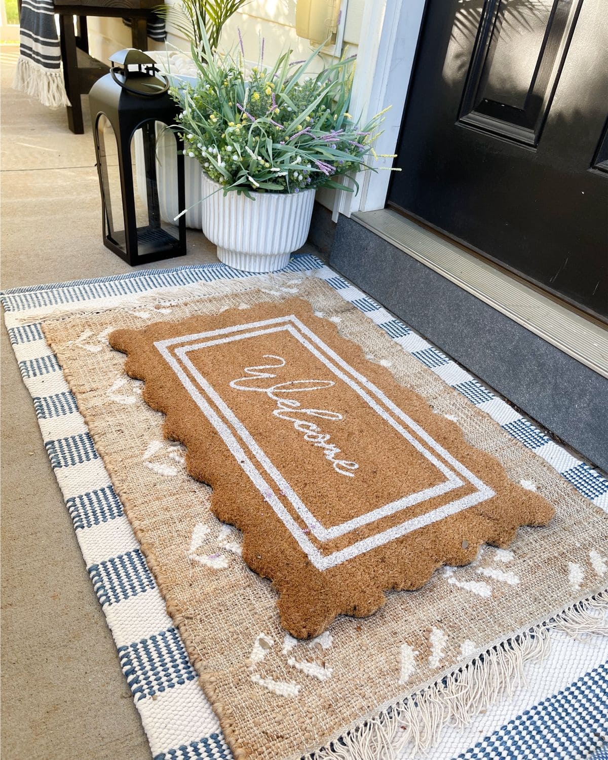 Layered Farmhouse Welcome Doormat