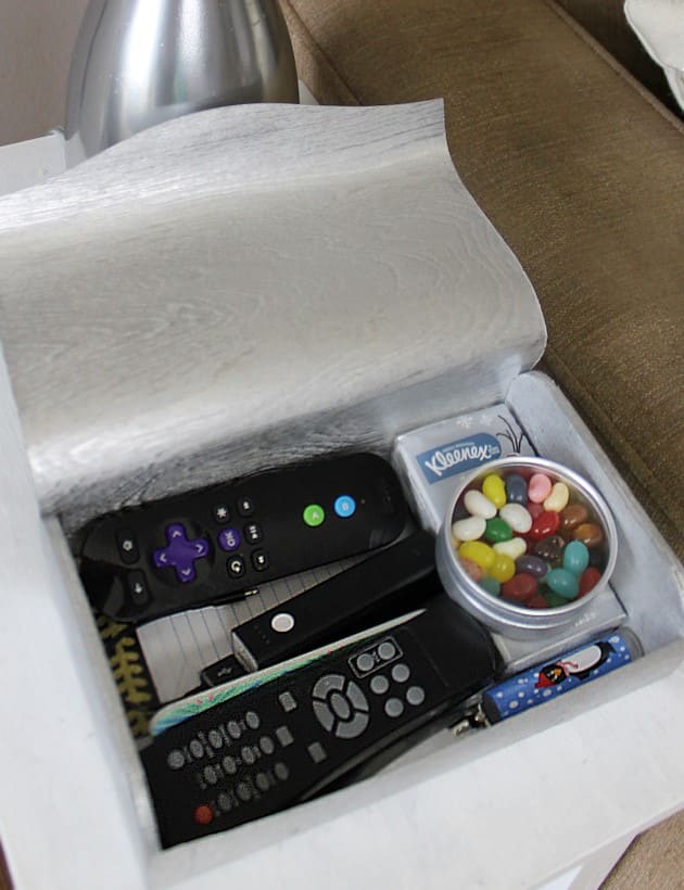 Lift-Top Sofa Storage Compartment
