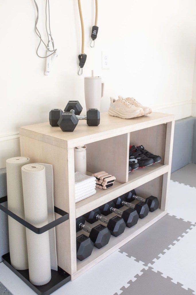 Minimalist Fitness Corner Setup