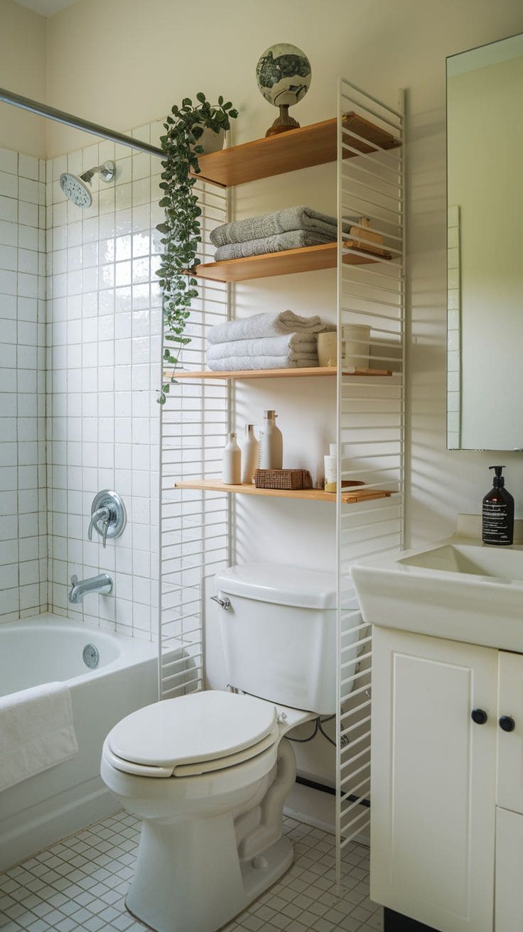 Minimalist Spa-Style Bathroom Storage