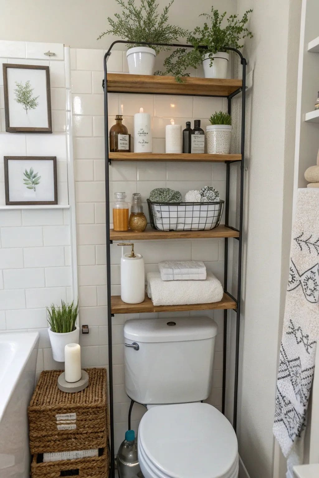 Modern Farmhouse Bathroom Nook