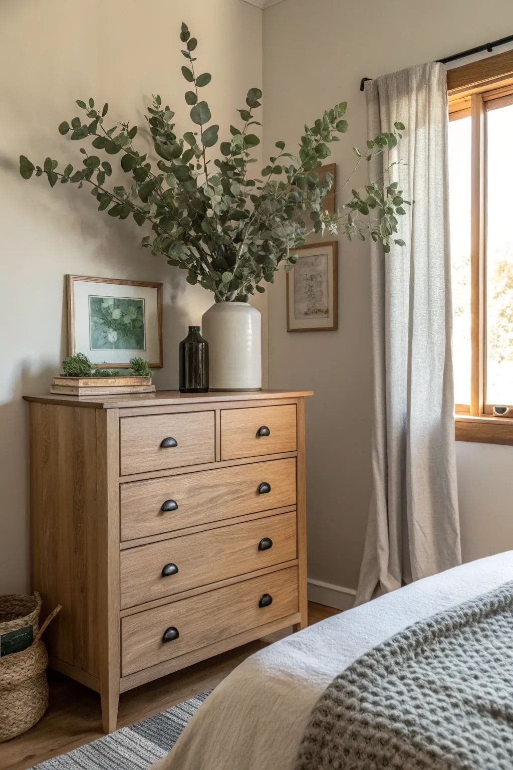 Natural Minimalist Dresser Styling