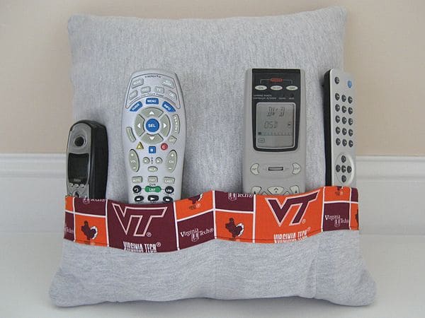 Pillow Remote Storage Cushion