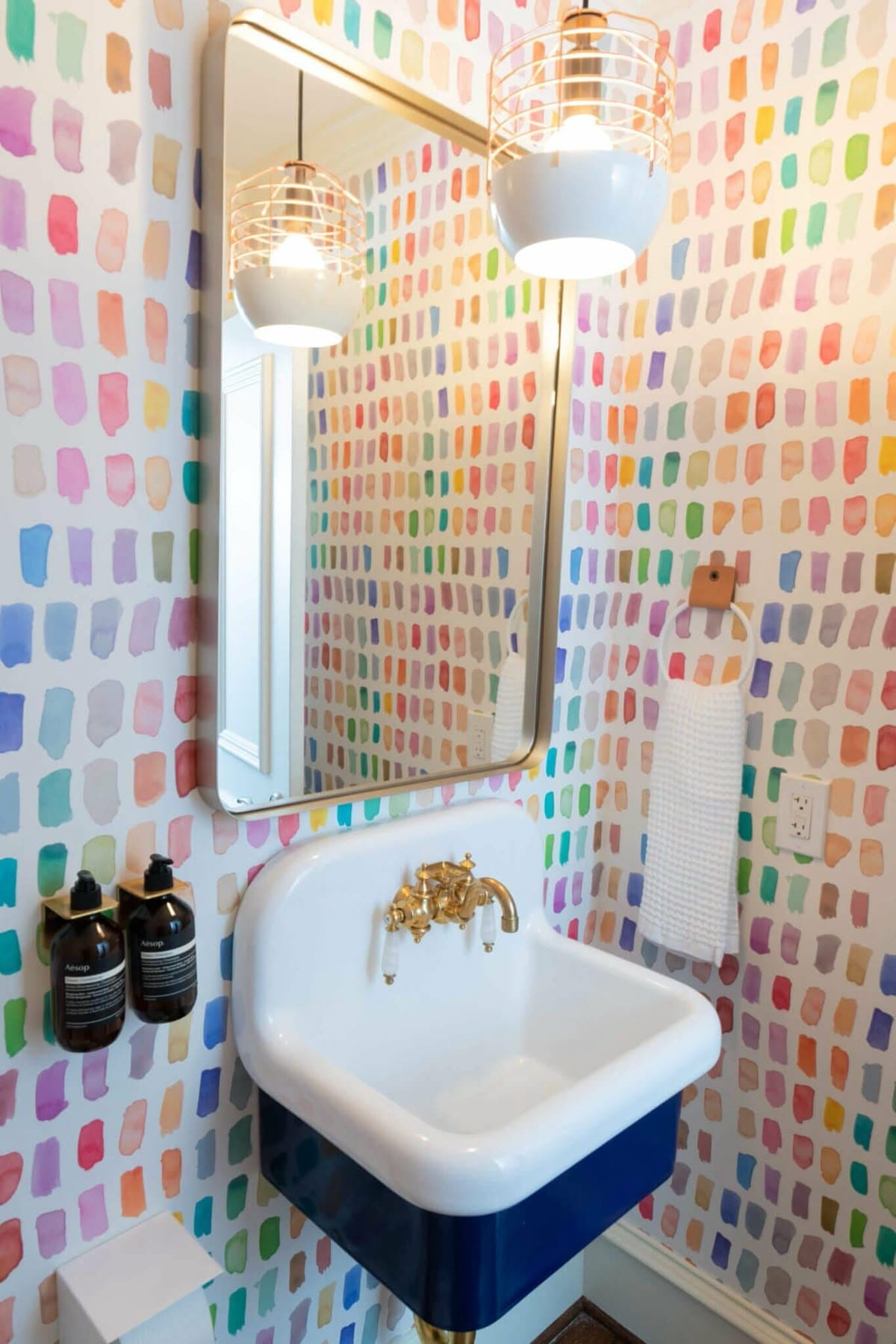 Playful Watercolor-Inspired Wall Design