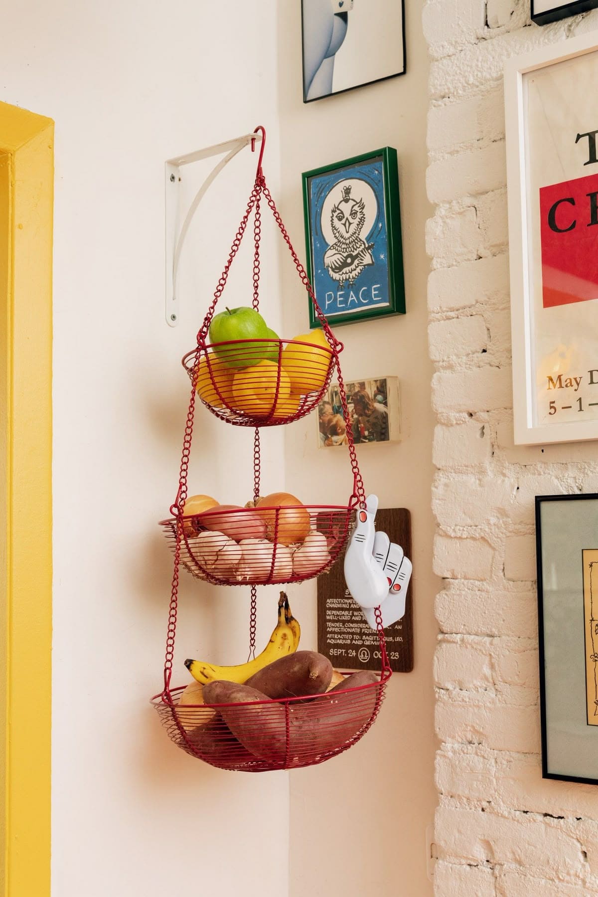 Retro Hanging Tiered Fruit Basket
