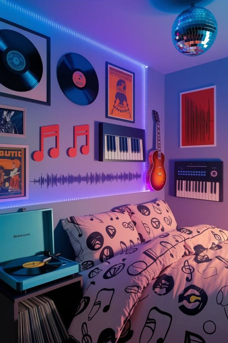 Retro Pop Music Bedroom Vibes