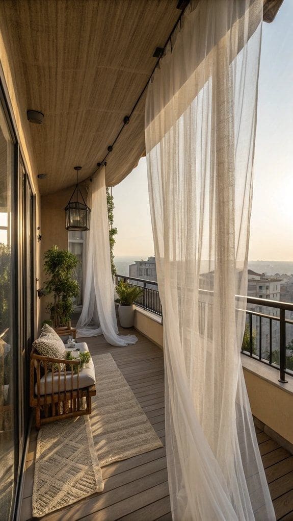 Sheer Serenity Balcony Shade