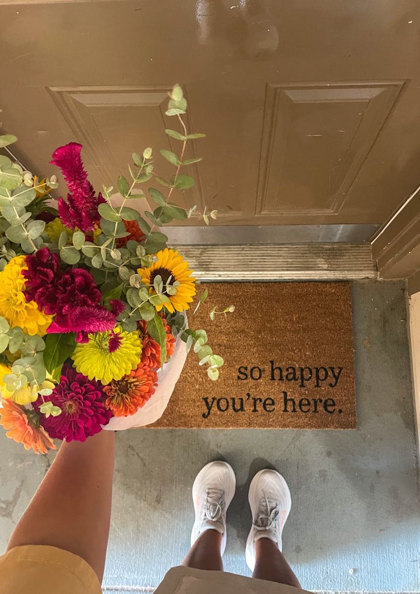 So Happy Youre Here Doormat