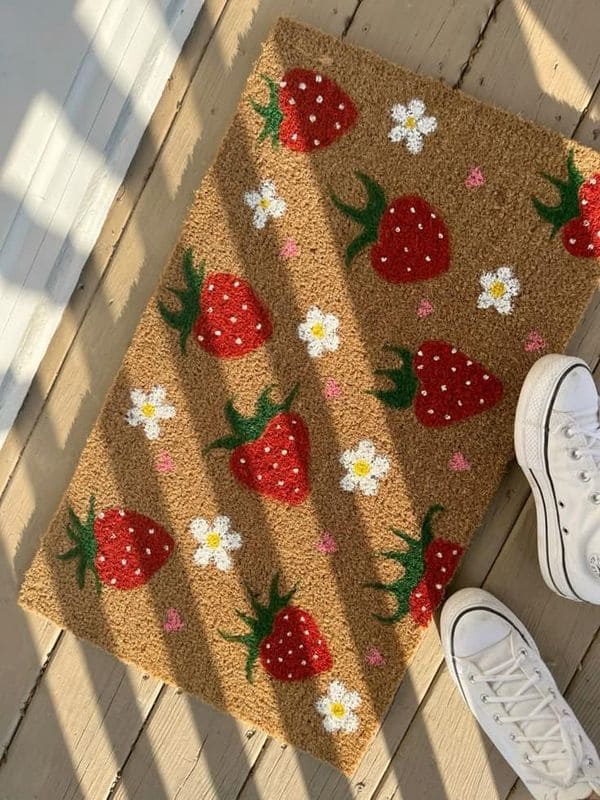 Sweet Strawberry Delight Doormat