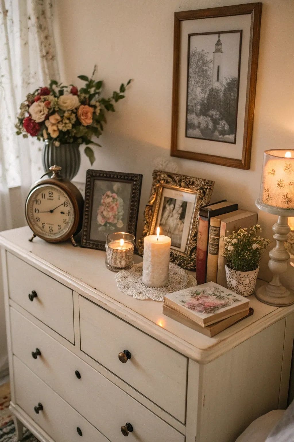 Timeless Vintage Dresser Display