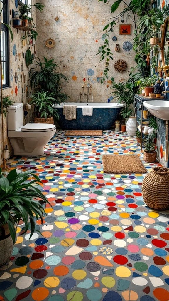 Vibrant Multicolor Polished Tiles