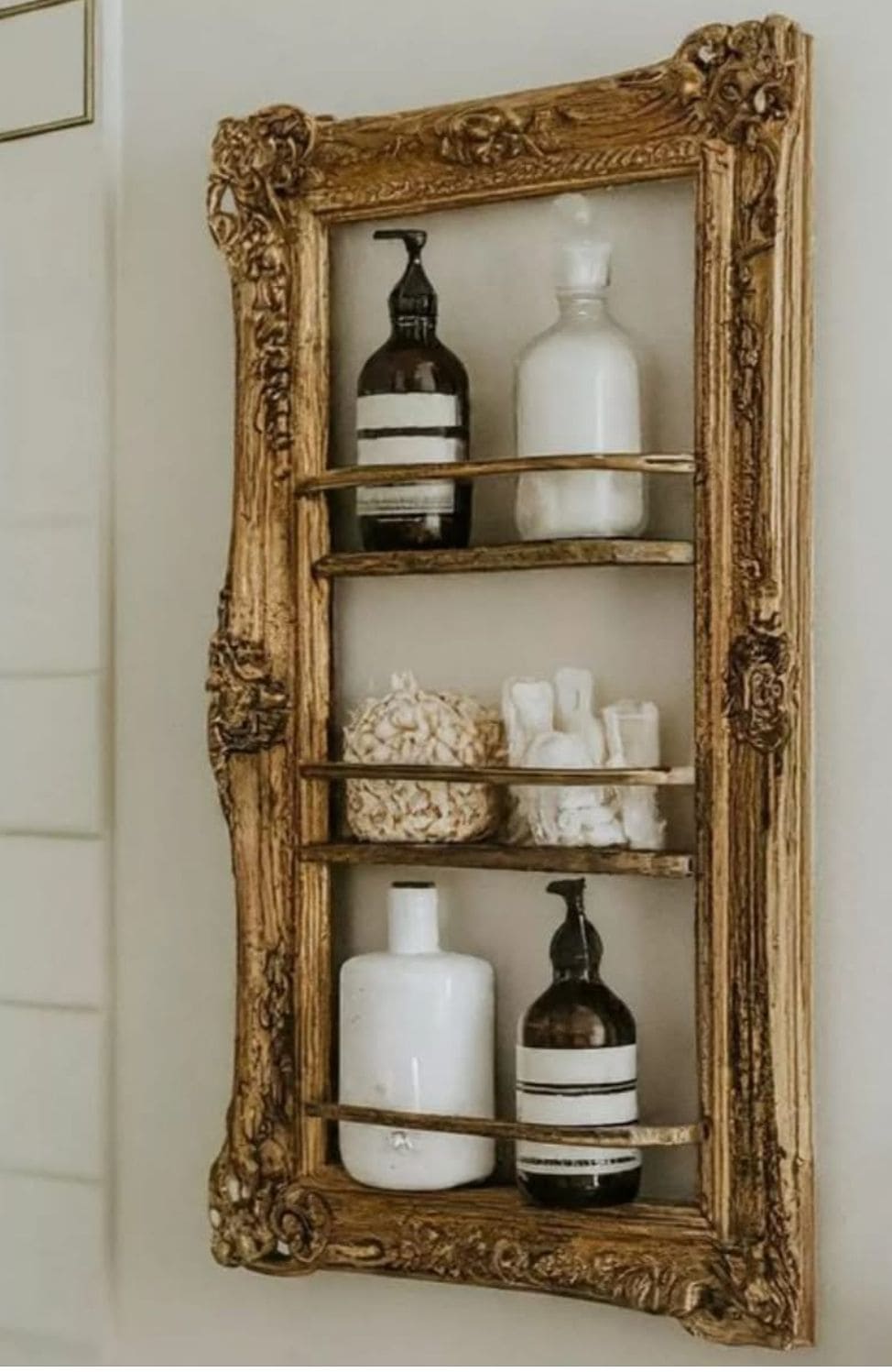 Vintage Frame Shelf Art