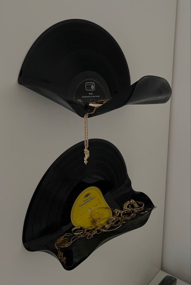 Vintage Vinyl Jewelry Holders