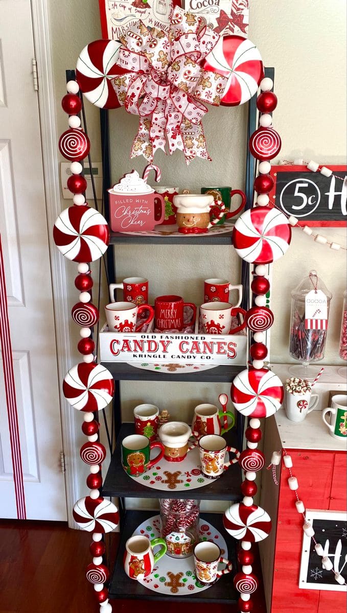 Candy Cane Hot Cocoa Station