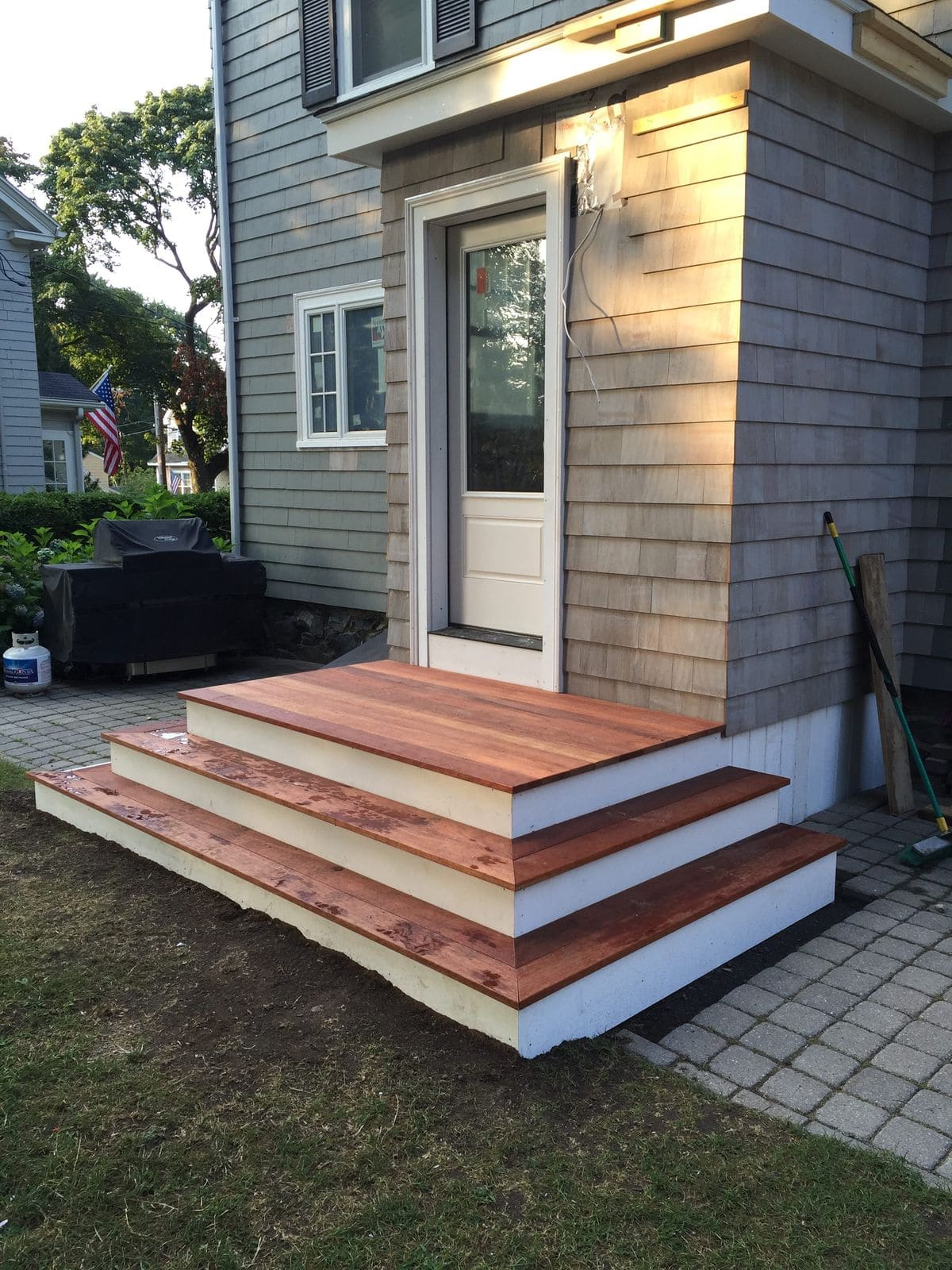 Clean Timber Step Entryway
