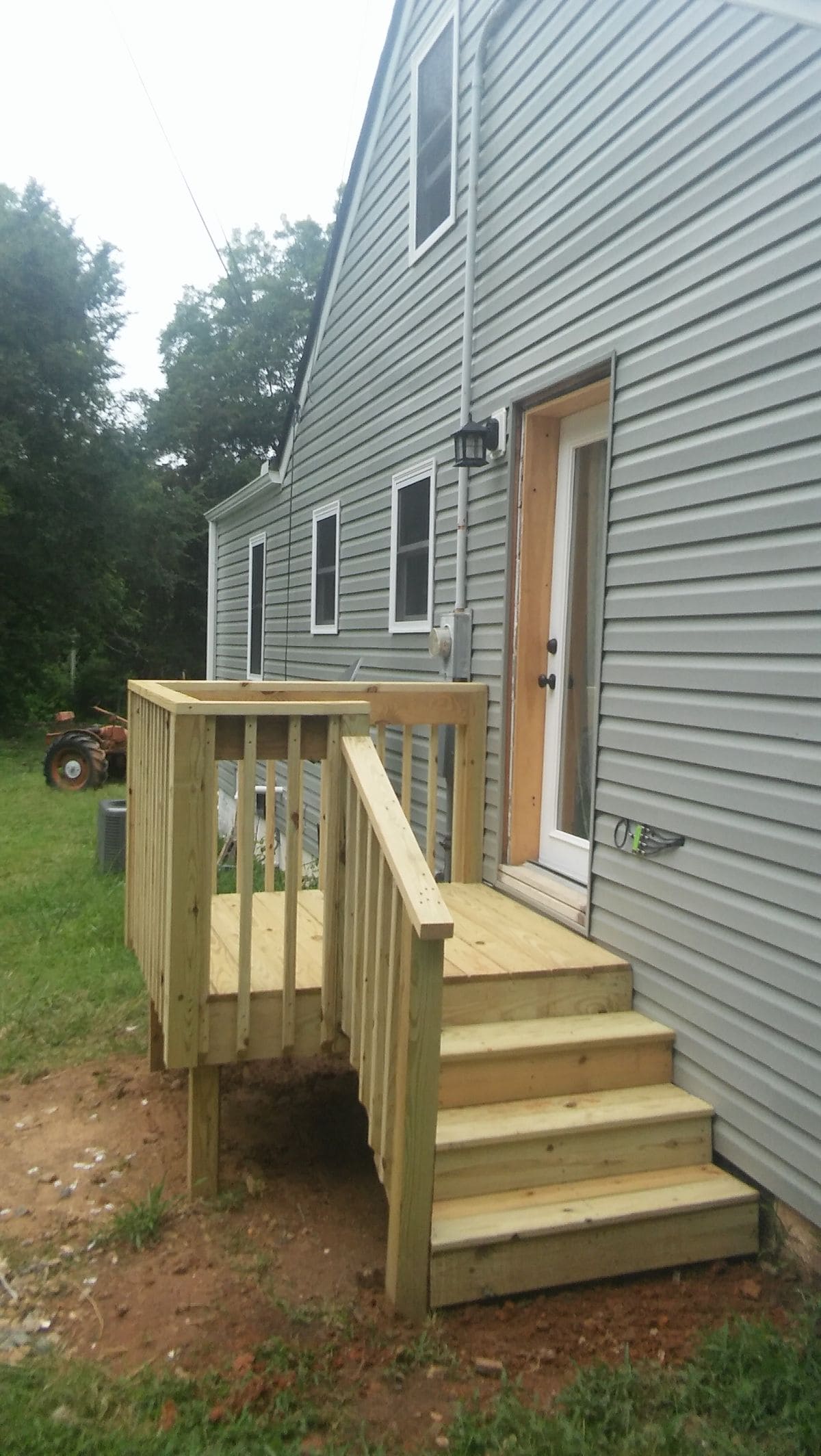 Compact Rustic Back Porch