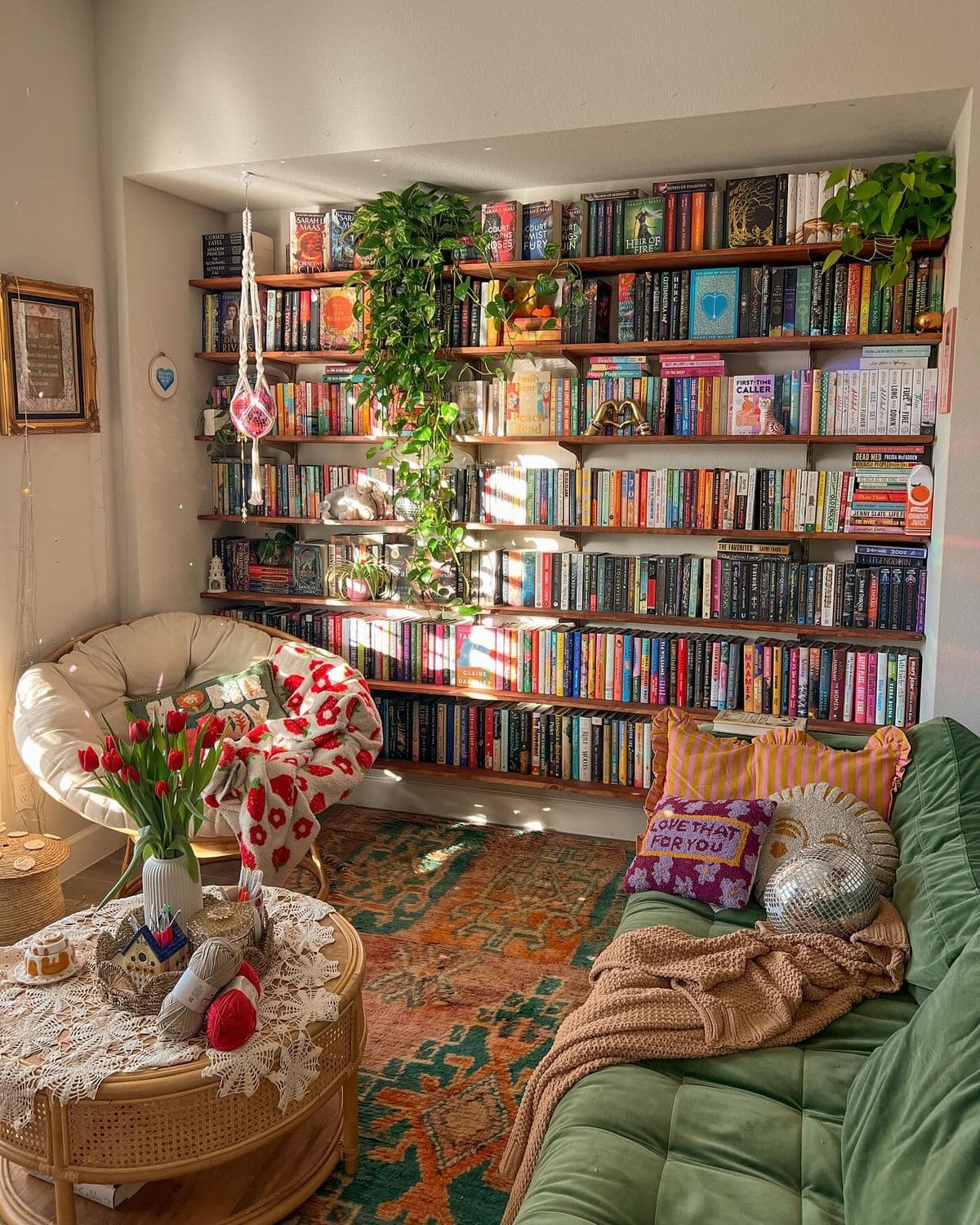Cozy Sunlit Reading Nook