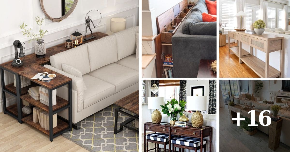 20 Creative DIY Sofa Table Ideas to Enhance Your Living Space