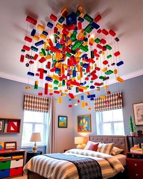 Floating LEGO Galaxy Light