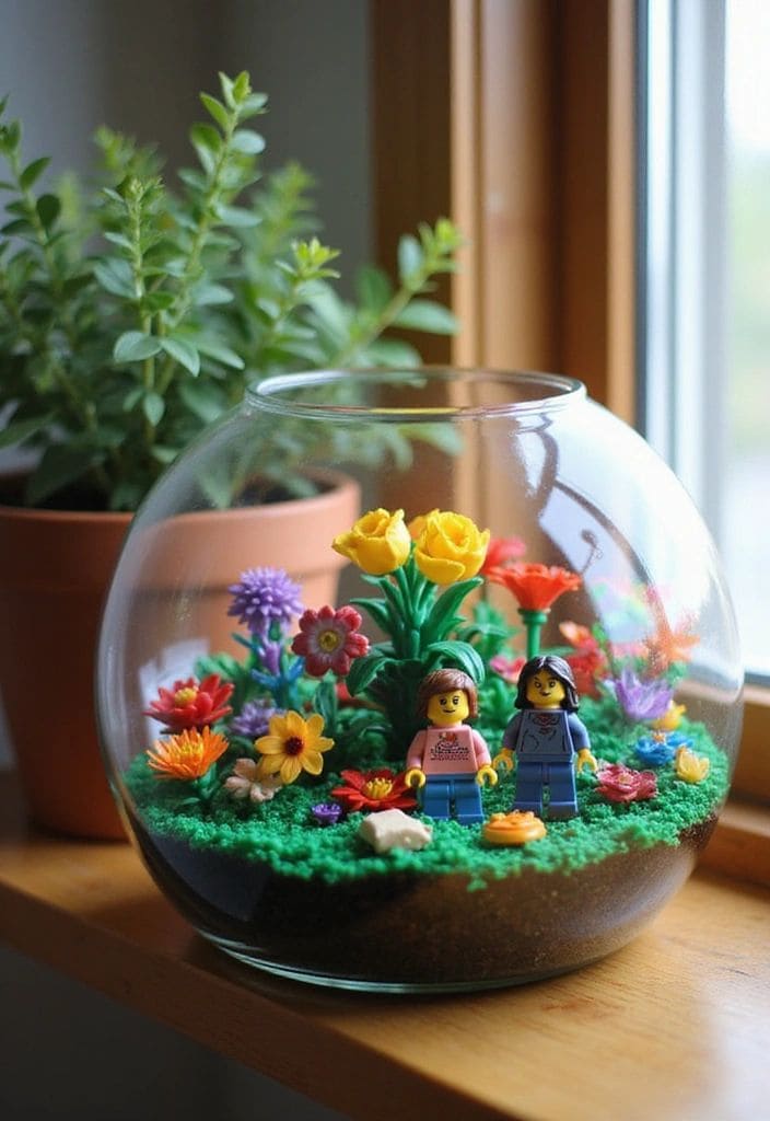 LEGO Garden Terrarium Scene