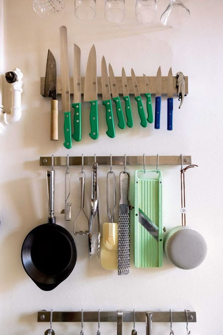 Magnetic Knife and Utensil Wall Organizer