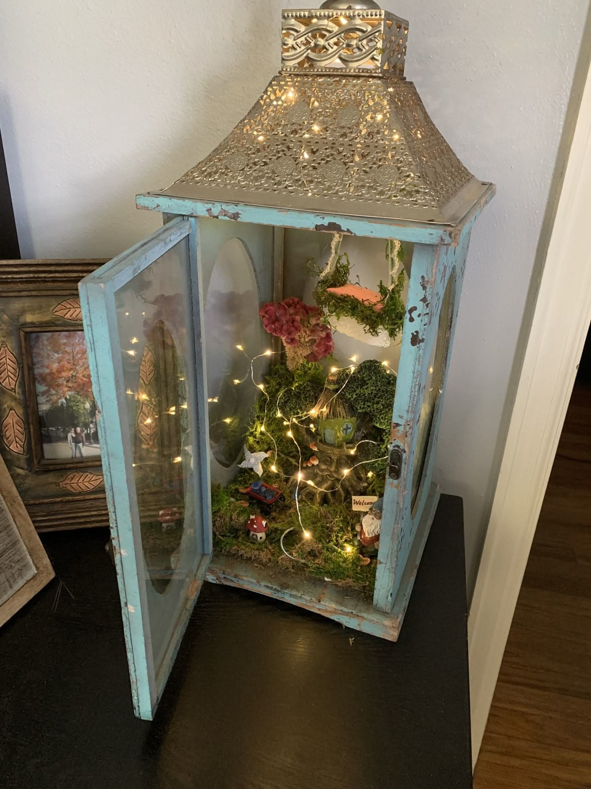 Miniature Lantern Fairy Garden