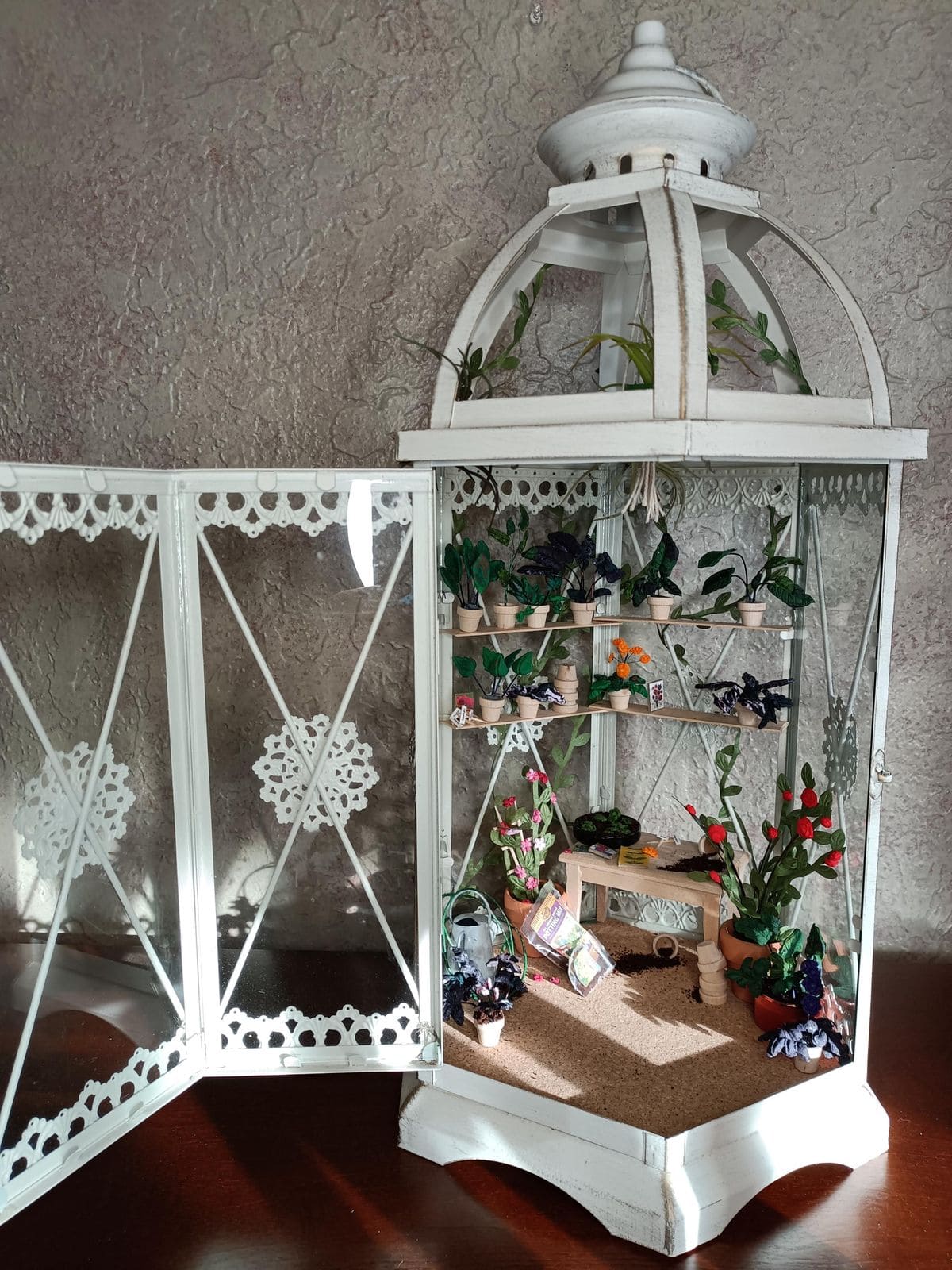Miniature Lantern Garden Display