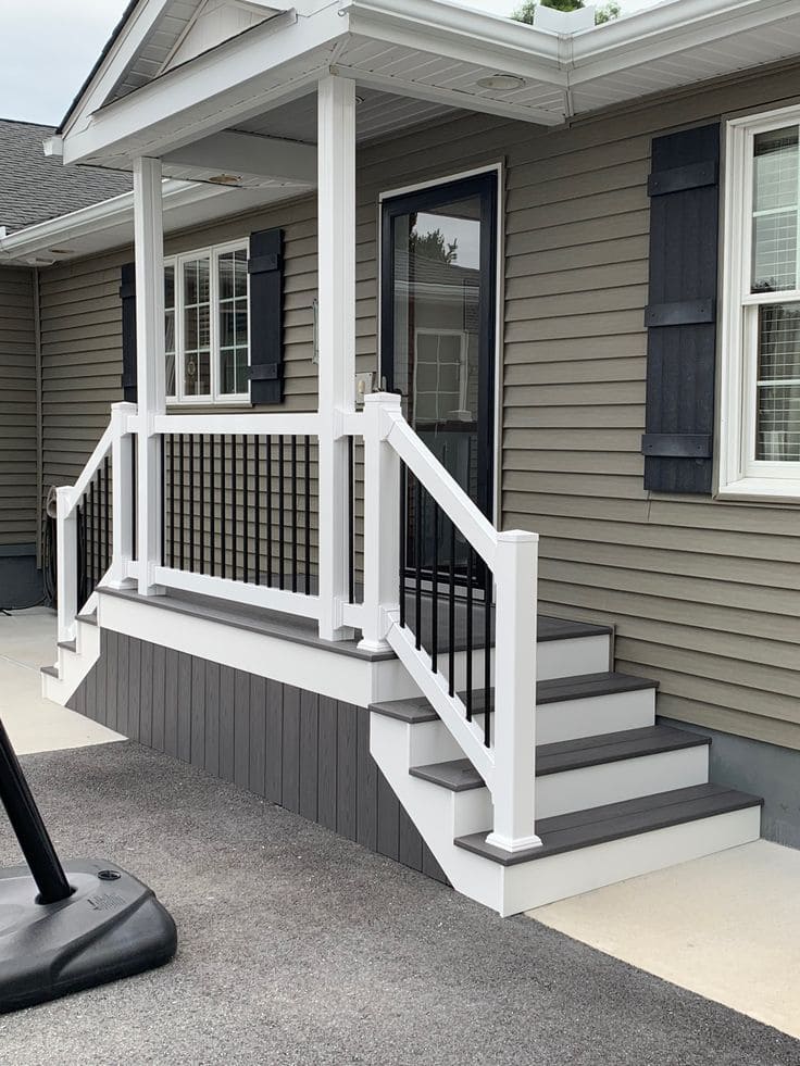 Modern Farmhouse Entry Steps