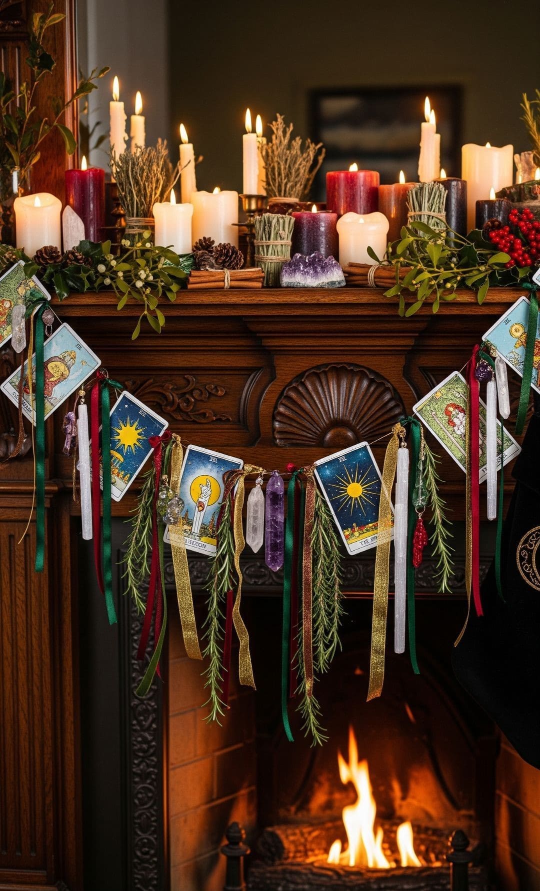 Mystic Hearth Tarot Garland