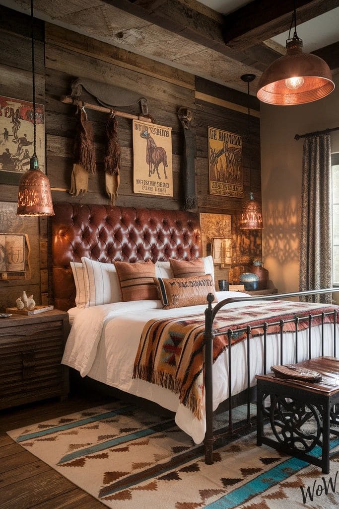 Rustic Frontier Saddle Room