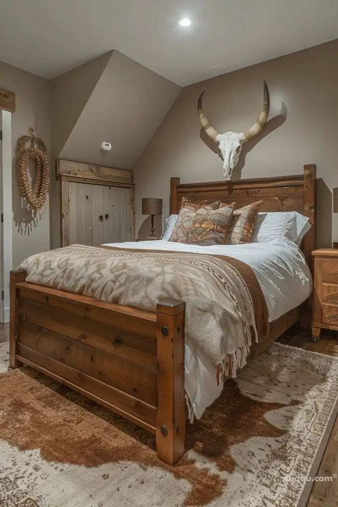 Rustic Range Retreat Bedroom