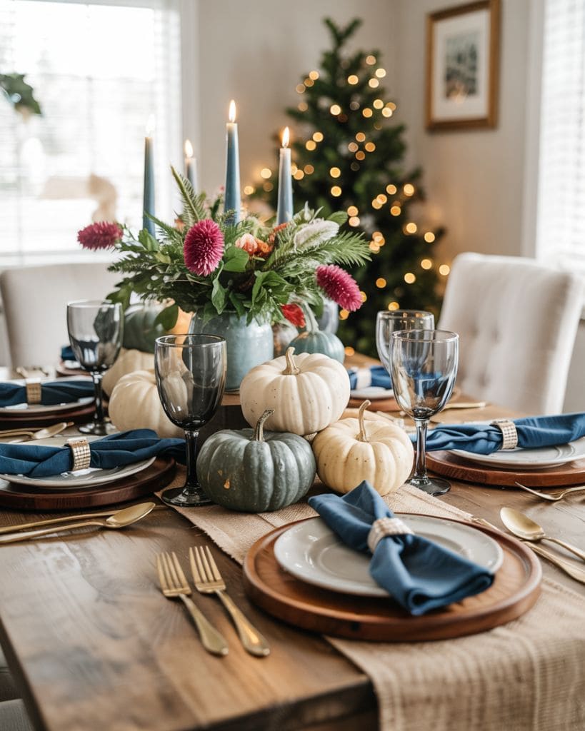 Warm Harvest Glow Table Setting