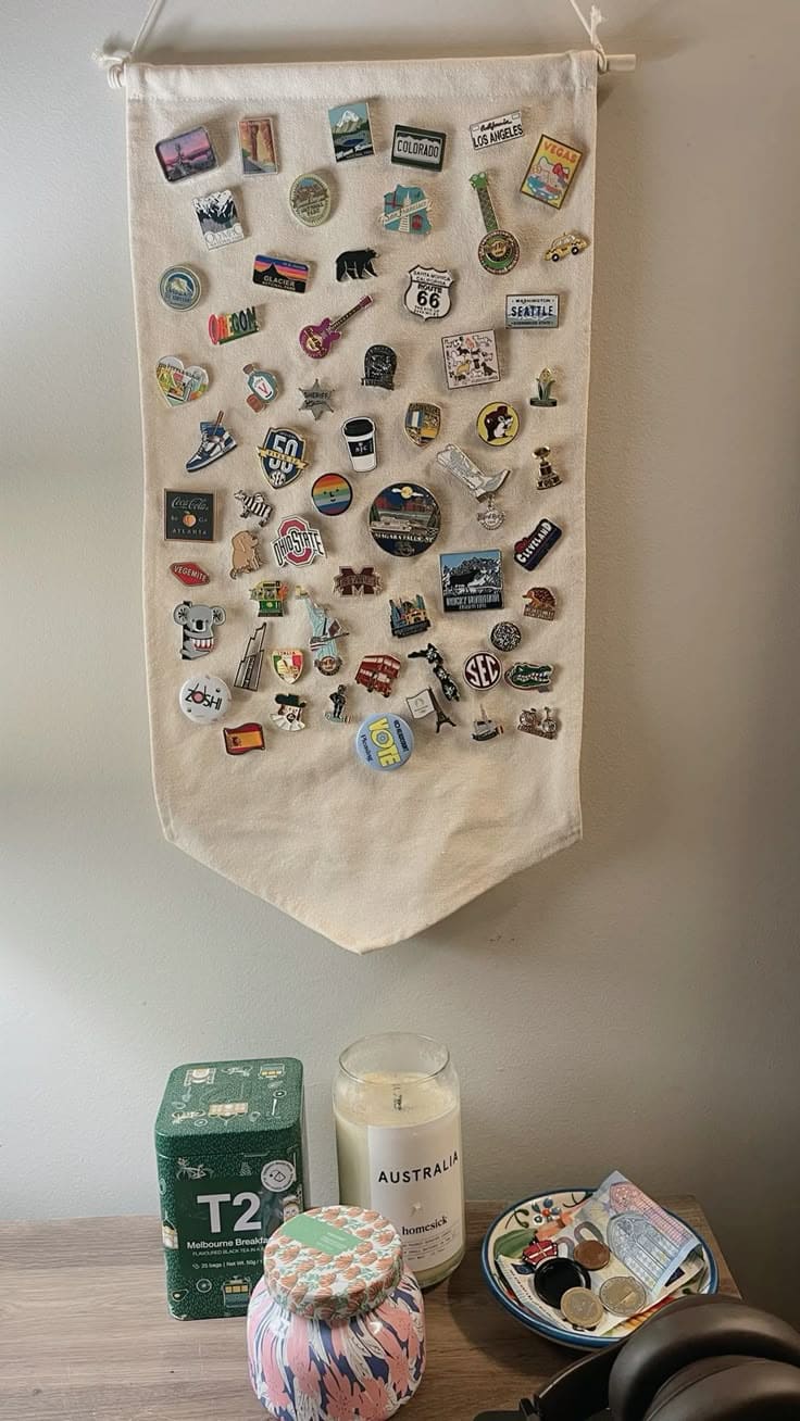 Canvas Hanging Pin Banner