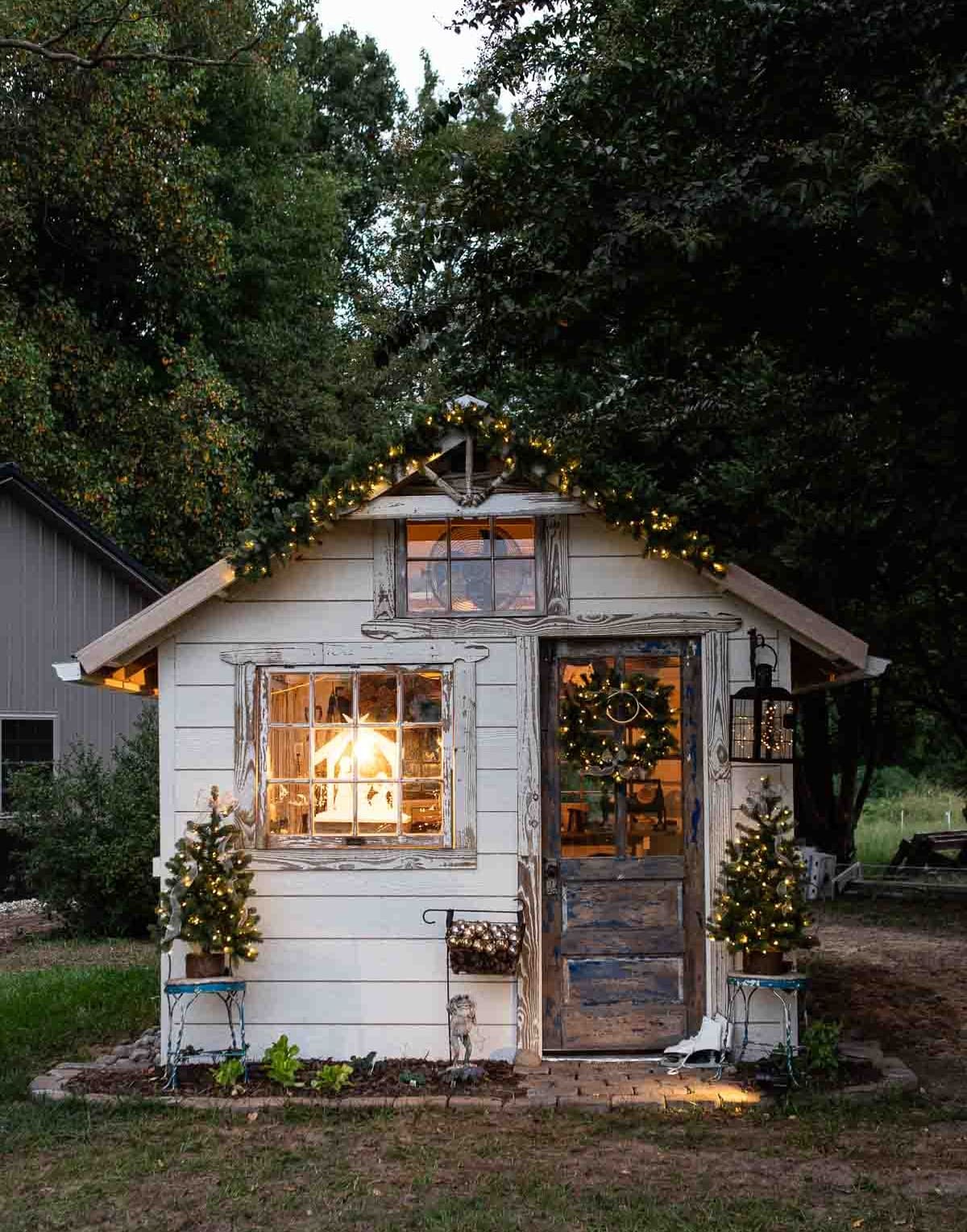 Charming Cottage Christmas Shed