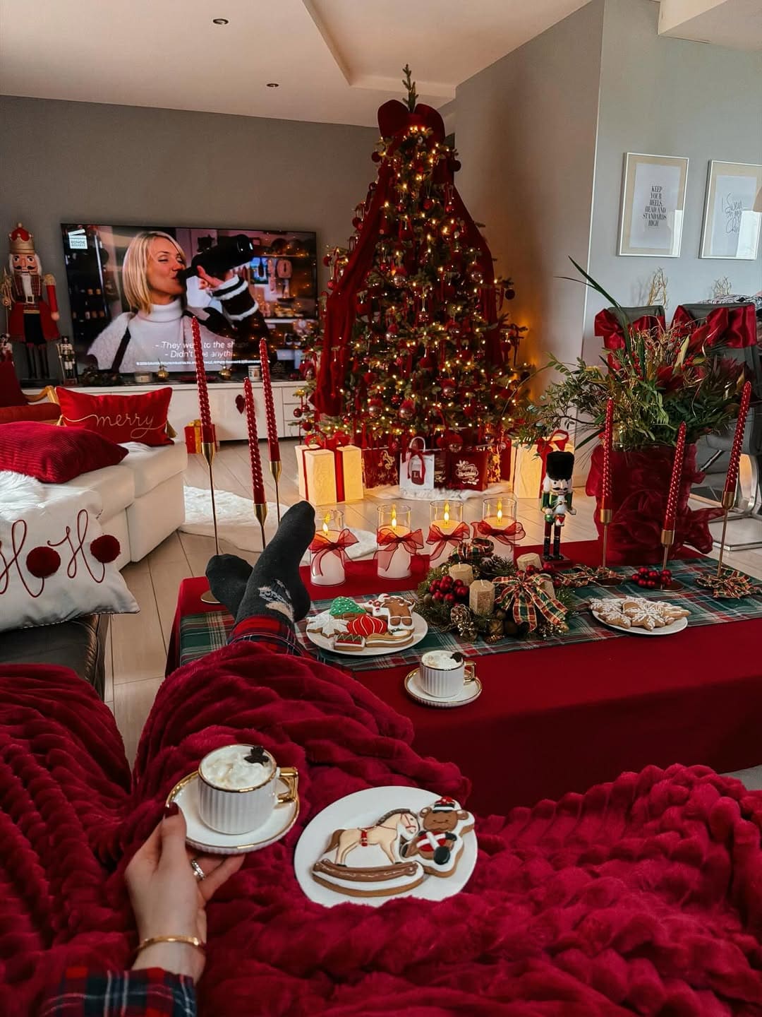 Cozy Christmas Living Room