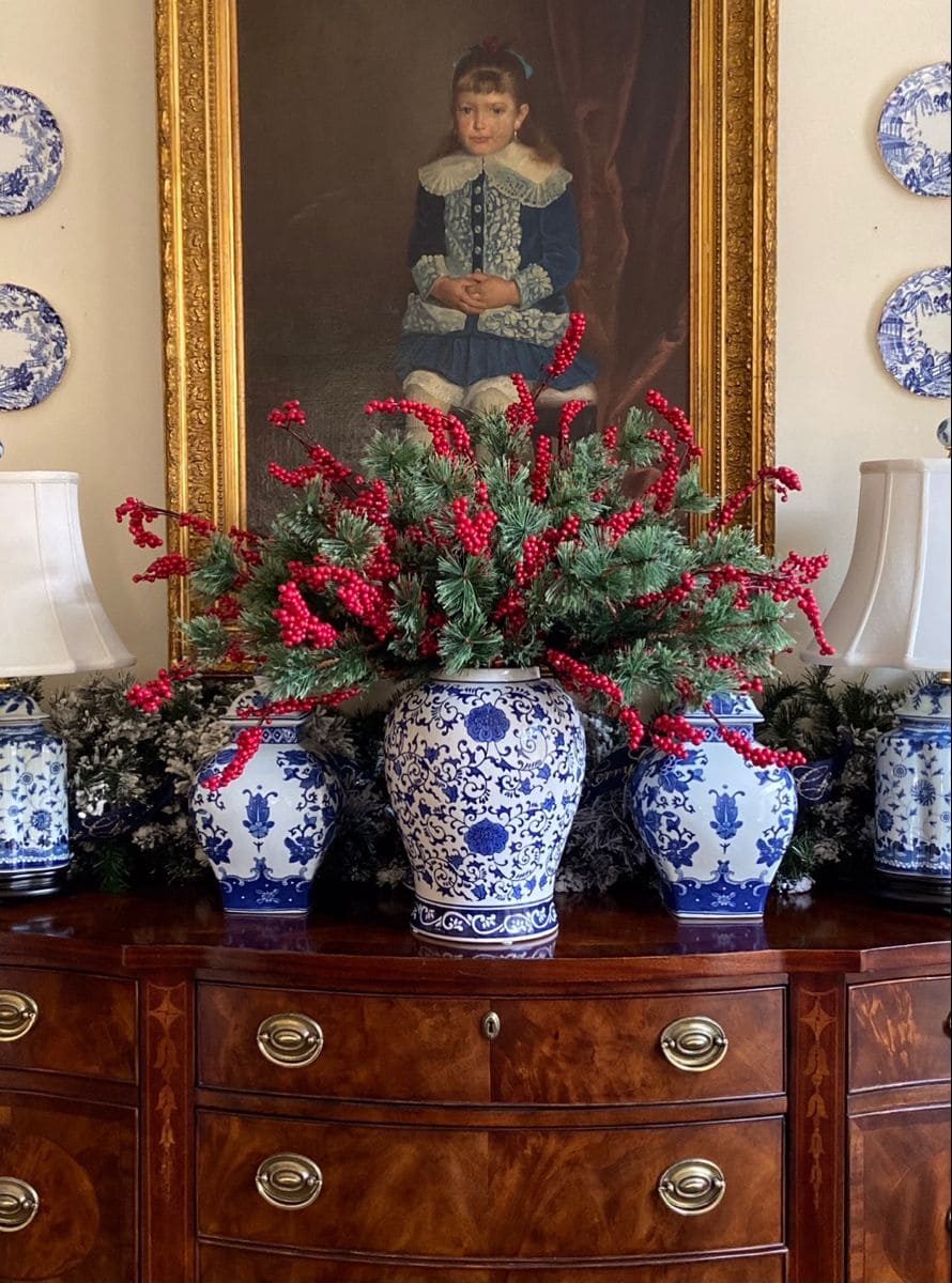 Elegant Blue and White Christmas