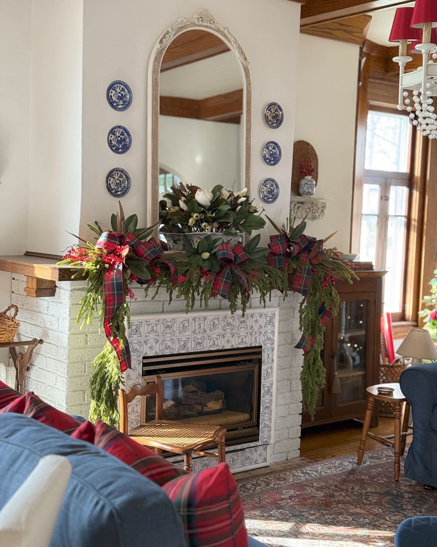 Ralph Lauren-Inspired Fireplace Garland