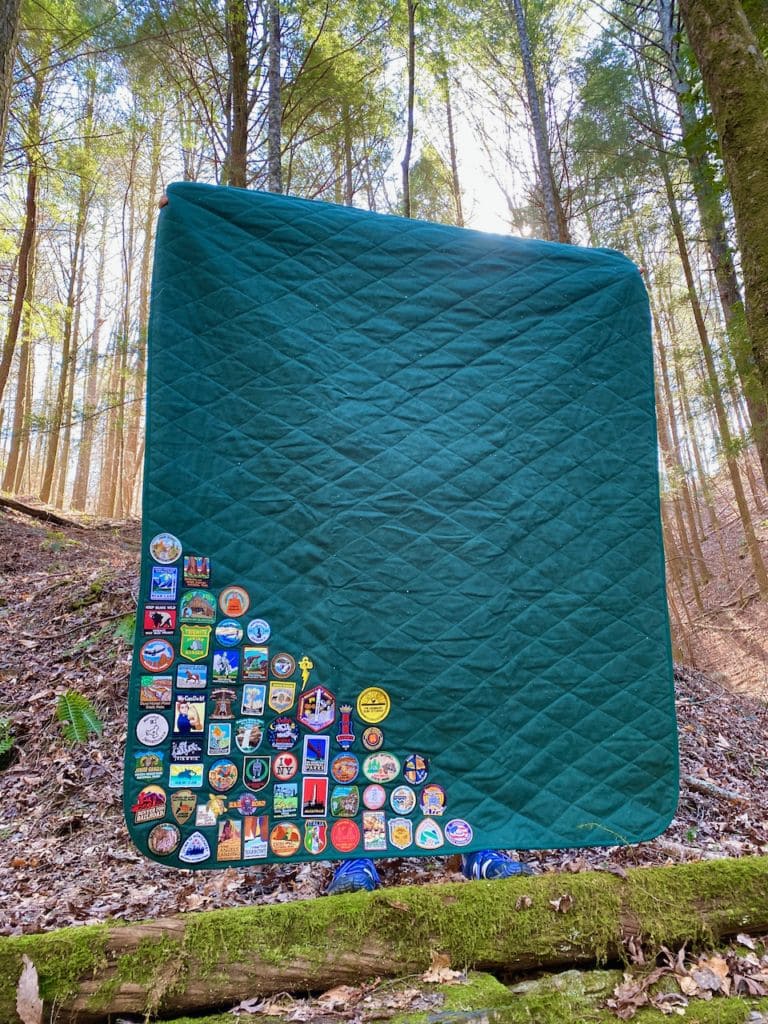 Travel Patch Quilt Display